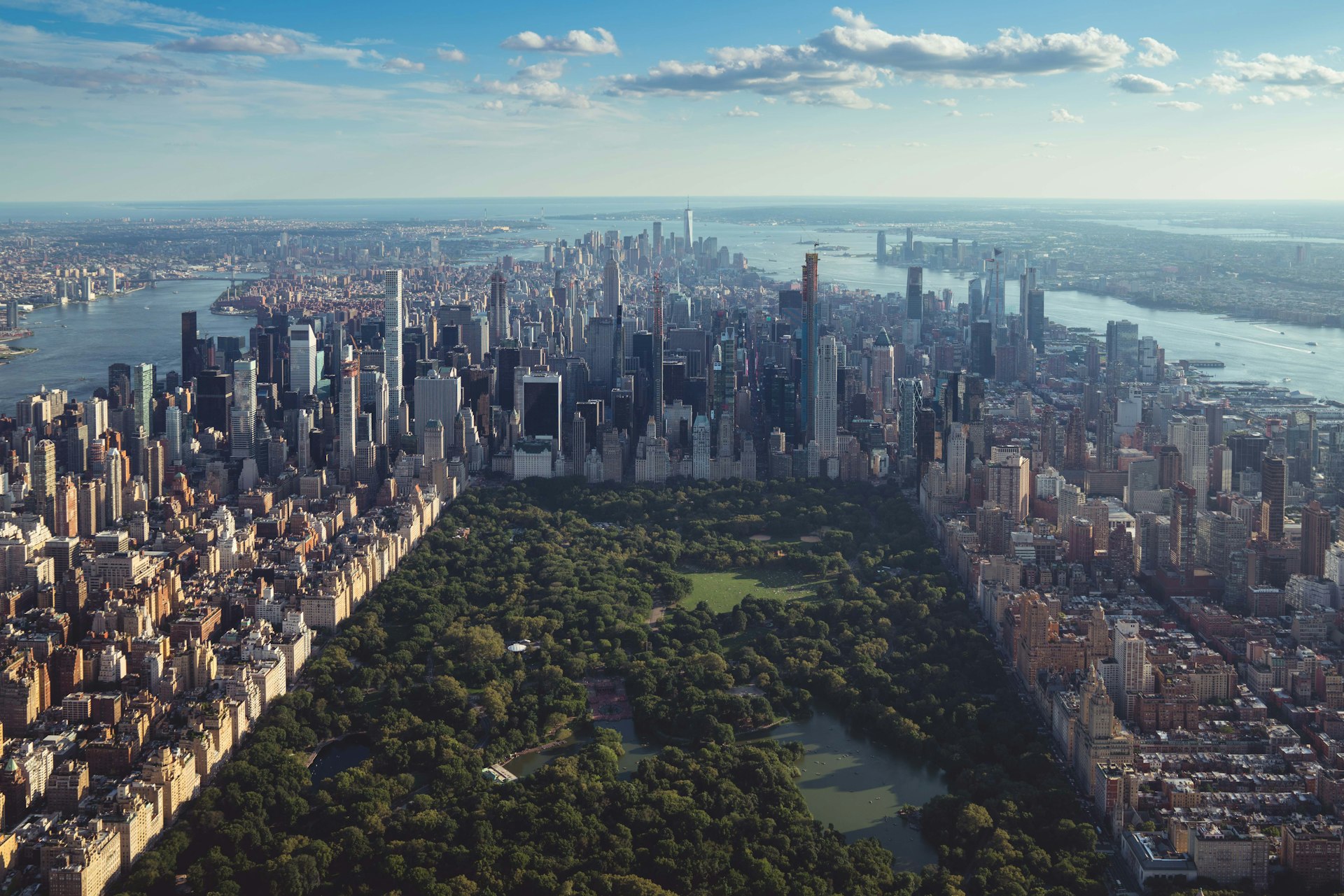 Vue aérienne de Central Parc dans la ville de New York